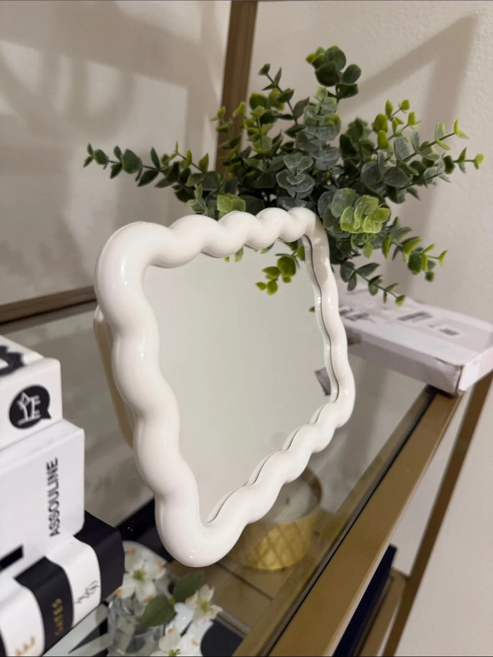 Wave Shaped Vanity Makeup Mirror